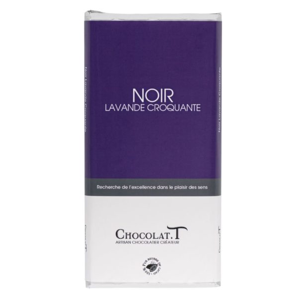 tablette chocolat noir & lavande croquante