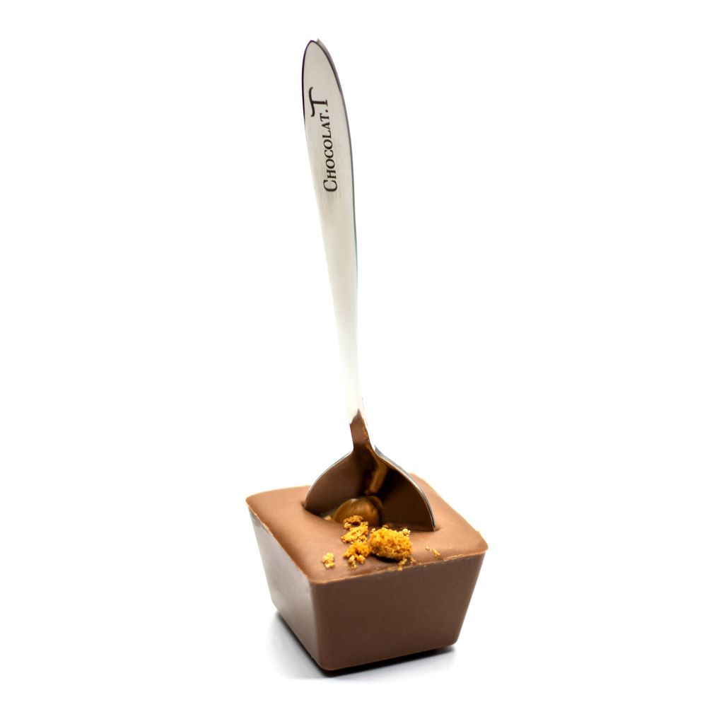 Cuillère à chocolat chaud, caramel, bio, 30 g