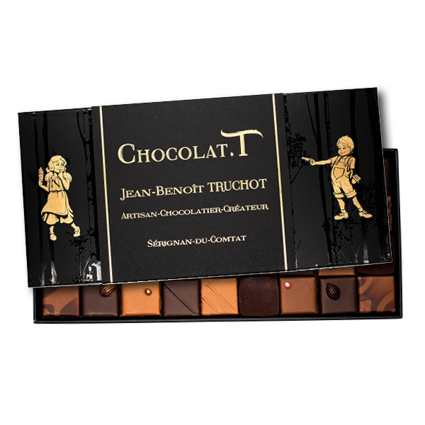 coffret d'assortiment de chocolats noir et au lait "découverte"