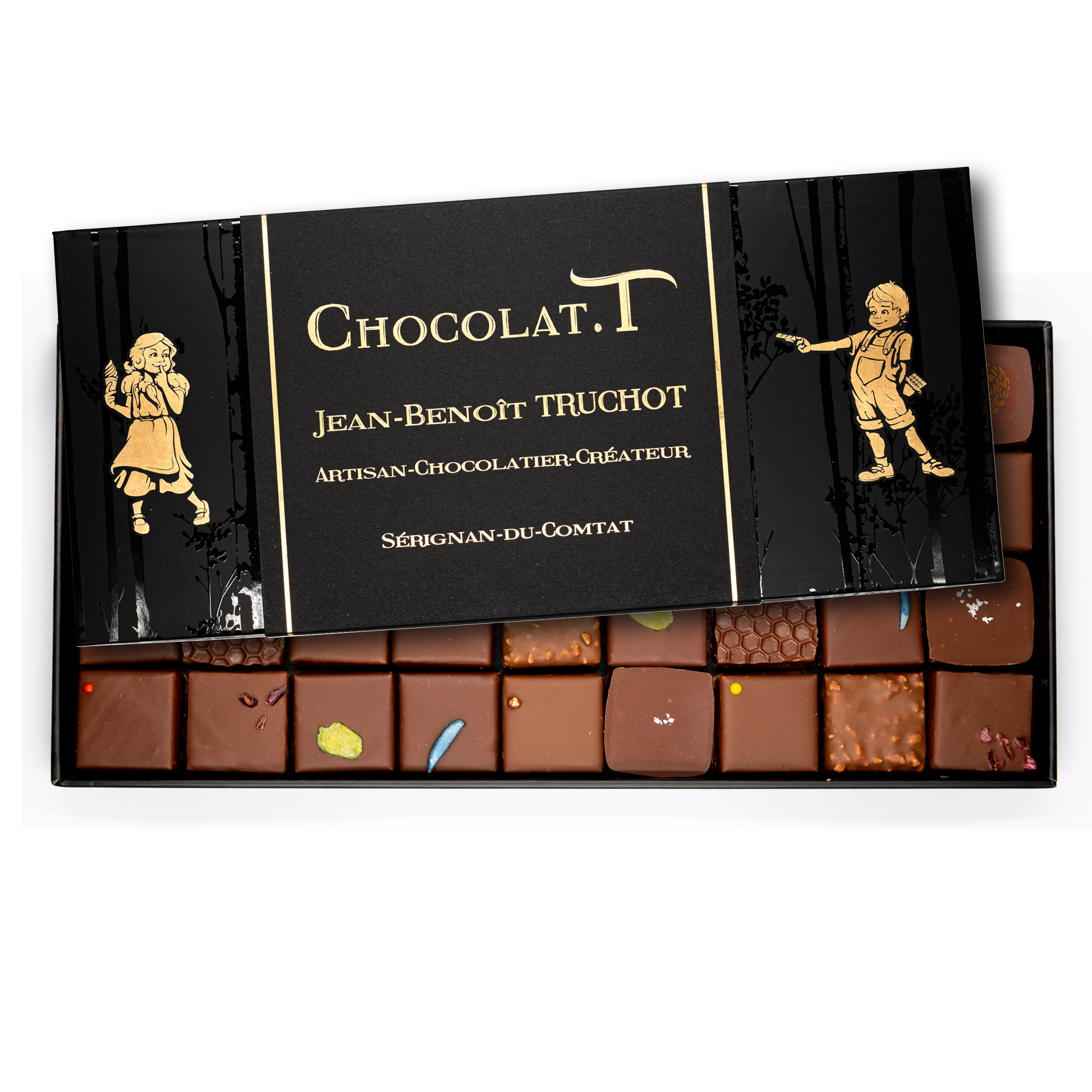 Coffret LES AIN'FLUENCES - Assortiment découverte de 45 chocolats