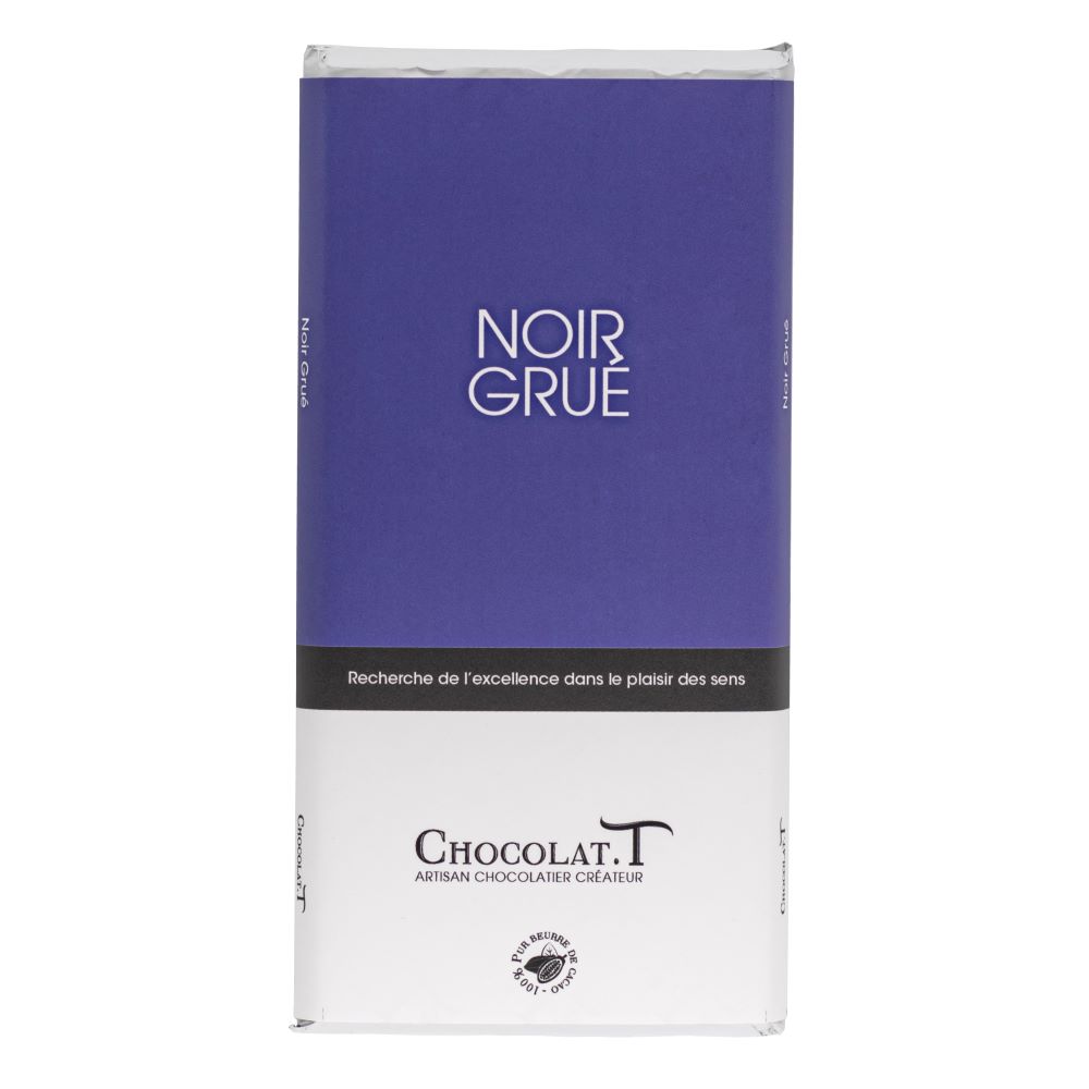 tablette chocolat noir grué