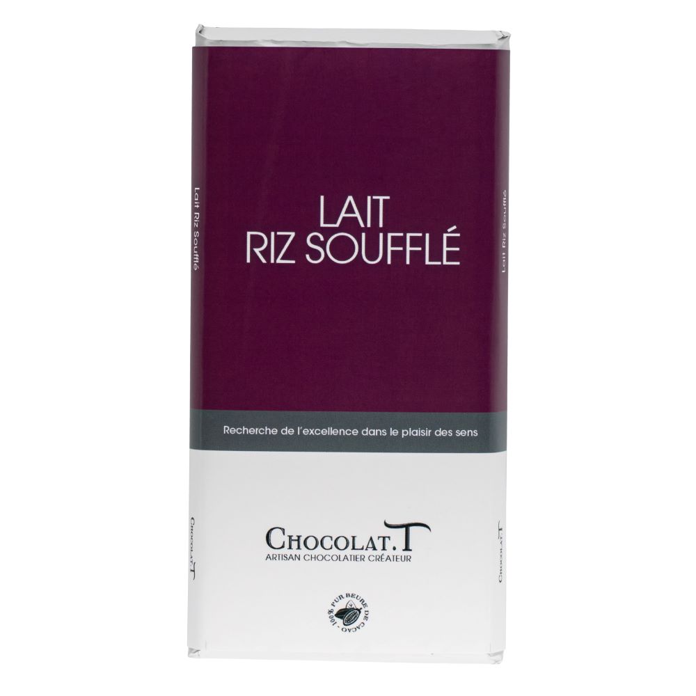 tablette chocolat lait riz soufflé