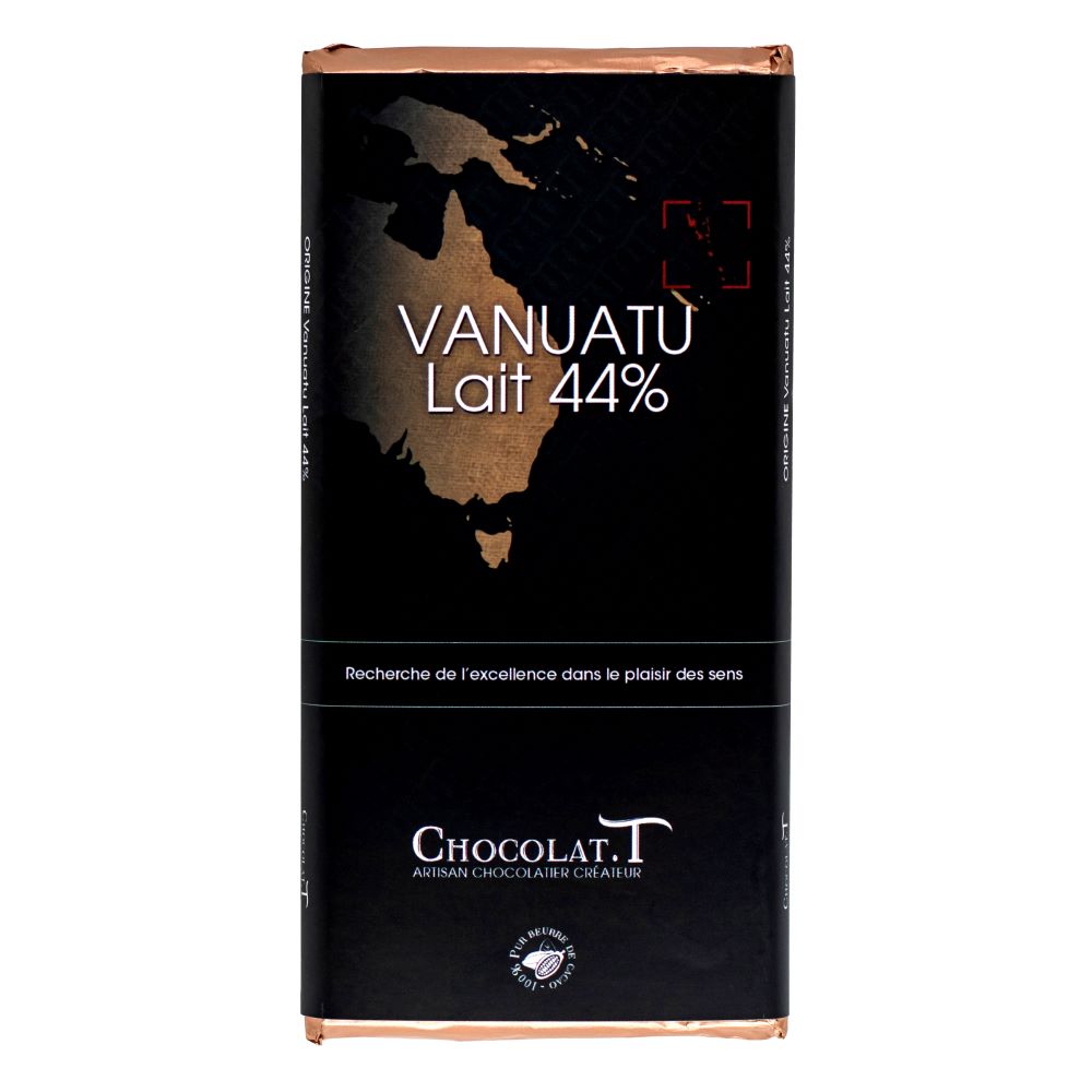 tablette chocolat lait vanuatu 44%