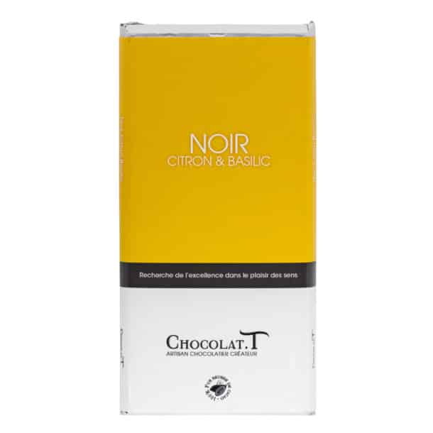 tablette chocolat noir citron basilic