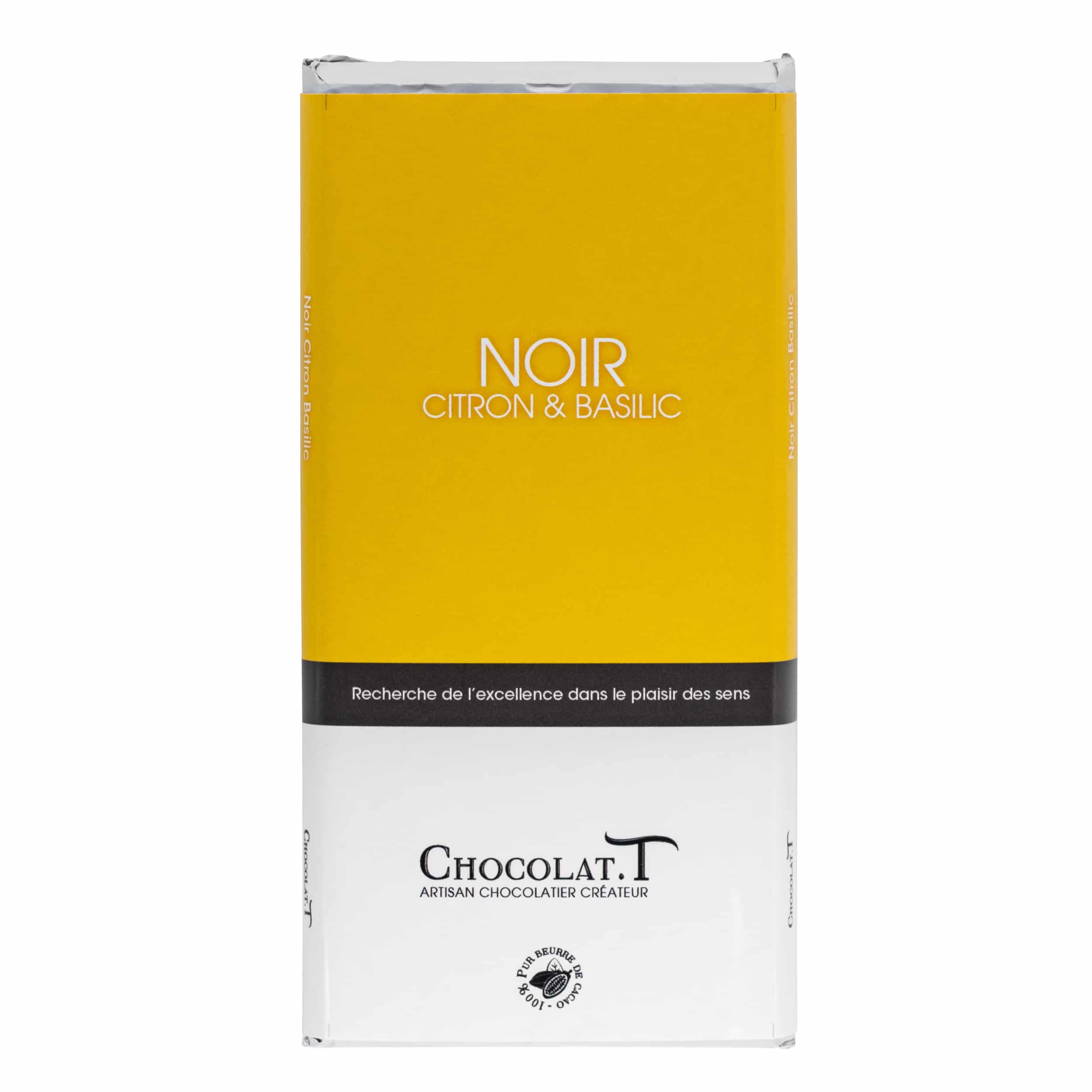 tablette chocolat noir citron basilic