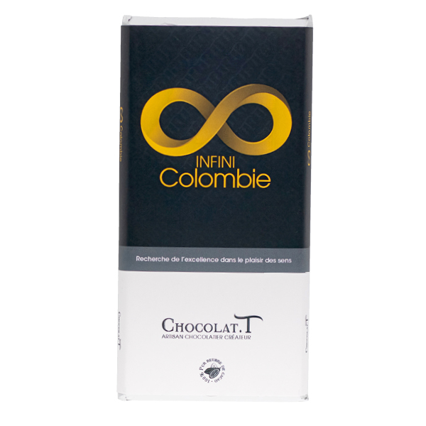 tablette chocolat noir 100% colombie