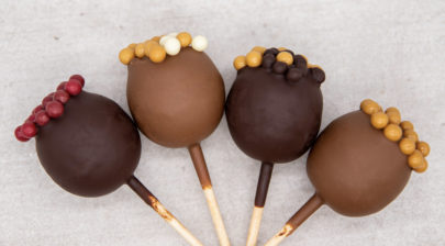 Sucettes en chocolat