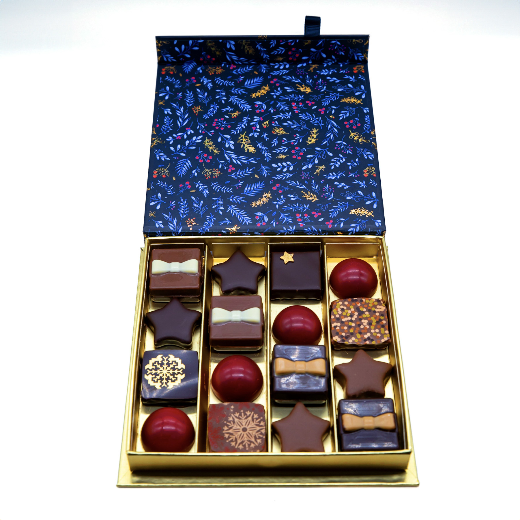 coffret de noël 16 chocolats