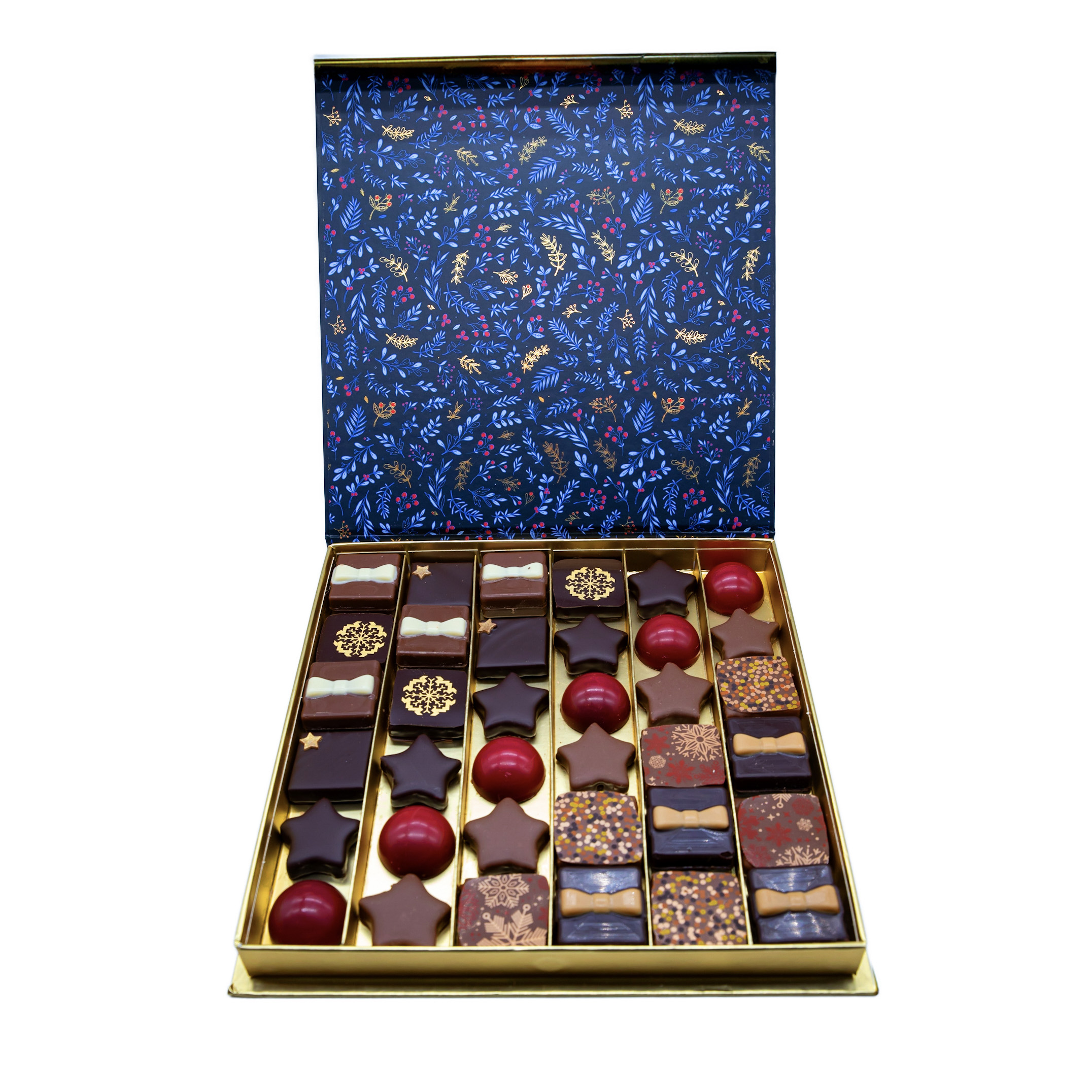 coffret de noël 25 chocolats
